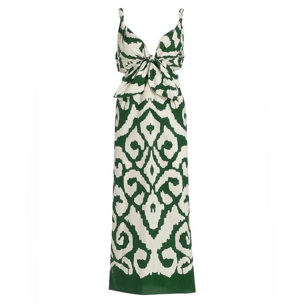 Johanna Ortiz Green Ocean Midi Dress